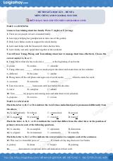 Đề thi giữa kì 1 Tiếng Anh 9 Global Success - Đề số 6